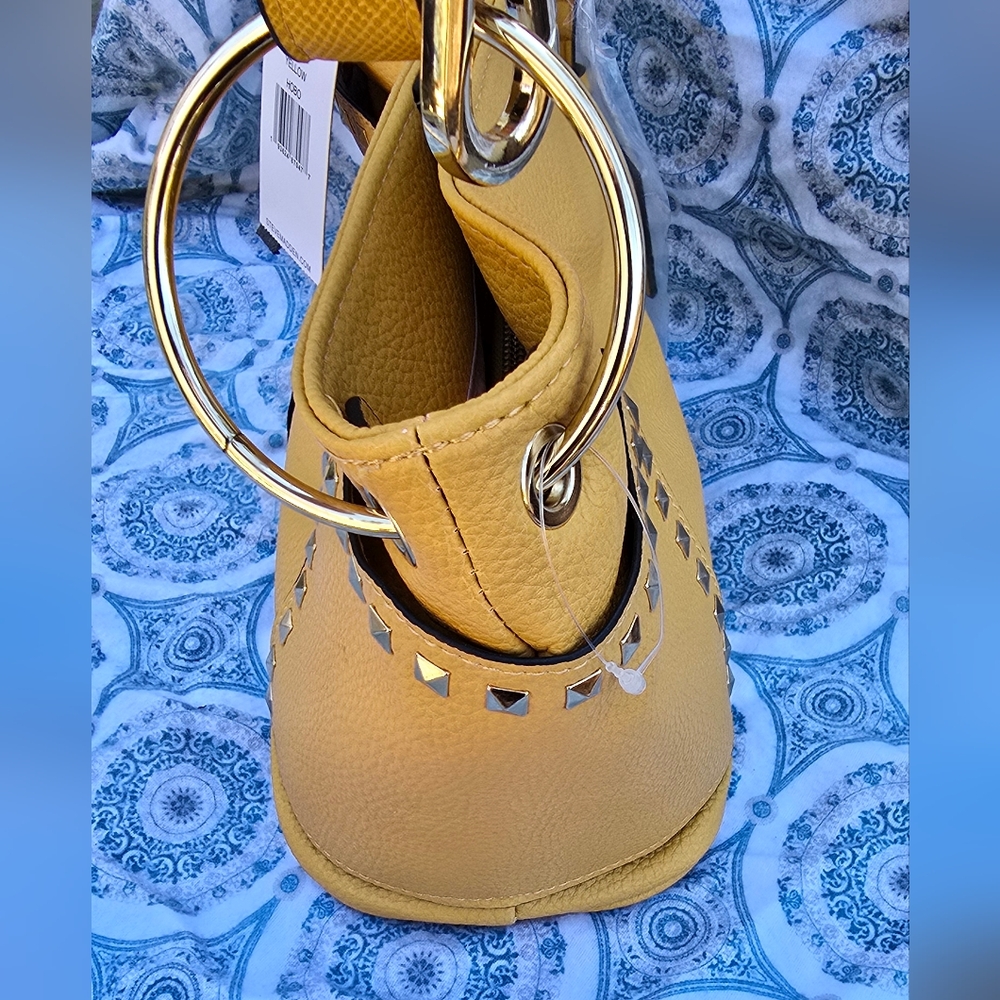 Steve Madden Yellow Studded Women's Bag - Picture 2 of 6